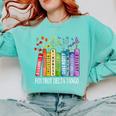 8647 Foxtrots Tangos Deltas Book Flower Resist Book Lovers Comfort Colors Sweatshirt Butter