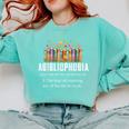 Abibliophobia Definition Book Reader Book Nerd Book Reading Comfort Colors Sweatshirt Butter