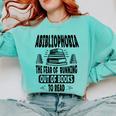 Abibliophobia Definition Book Reading Lover Fans Text Comfort Colors Sweatshirt Butter