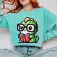 Adorable Book Lover Iguana With Reading Glasses Cute Comfort Colors Sweatshirt Butter Adorable Book Lover Iguana With Reading Glasses Cute Comfort Colors Sweatshirt Butter