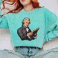 Alexander Hamilton Reading A Book Comfort Colors Sweatshirt Butter Alexander Hamilton Reading A Book Comfort Colors Sweatshirt Butter
