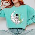 Astronaut Reading Book To Alien Moon Space Book Lover Men Comfort Colors Sweatshirt Butter Astronaut Reading Book To Alien Moon Space Book Lover Men Comfort Colors Sweatshirt Butter