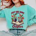 Audiobook Lover Bookish Headphones Just One More Chapter Comfort Colors Sweatshirt Butter