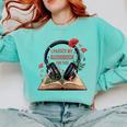 Audiobook Lover Bookish I Paused My Audiobook For This Comfort Colors Sweatshirt Butter
