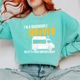 Awesome Bookmobile Driver What's Your Superpower Book Wagon Comfort Colors Sweatshirt Butter