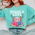 Axolotl Books Readsalotl Reading Bookworm Boys Girls Comfort Colors Sweatshirt Butter Axolotl Books Readsalotl Reading Bookworm Boys Girls Comfort Colors Sweatshirt Butter