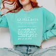 Aziraphale's Bookshop AZ Fell And Co Literary Antiquarian Comfort Colors Sweatshirt Butter