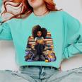 Back To School Afro Melanin Girl Reading Book Bookworm Comfort Colors Sweatshirt Butter Back To School Afro Melanin Girl Reading Book Bookworm Comfort Colors Sweatshirt Butter