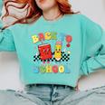Back To School Checkered Book Pencil Groovy Teacher Student Comfort Colors Sweatshirt Butter Back To School Checkered Book Pencil Groovy Teacher Student Comfort Colors Sweatshirt Butter