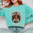 Batty About Books Reading Book Lover Men Women Distressed Comfort Colors Sweatshirt Butter