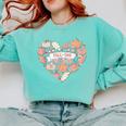 Big Book And Fall Heart Comfort Colors Sweatshirt Butter Big Book And Fall Heart Comfort Colors Sweatshirt Butter