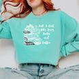 Boho Book Just A Girl Who Loves Books And Coffee Comfort Colors Sweatshirt Butter