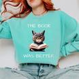 The Book Was Better Literature Teacher Reading Cat Lover Comfort Colors Sweatshirt Butter The Book Was Better Literature Teacher Reading Cat Lover Comfort Colors Sweatshirt Butter
