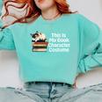 This Is My Book Character Costume Cat Men Women Kids Reading Comfort Colors Sweatshirt Butter