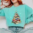 Book Christmas Tree Teacher Book Lover Crew Neck Modern Classic Christmas Small Short Sleeve -Adults -Kids Comfort Colors Sweatshirt Butter Book Christmas Tree Teacher Book Lover Crew Neck Modern Classic Christmas Small Short Sleeve -Adults -Kids Comfort Colors Sweatshirt Butter