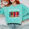 Book Club Read Reading Librarian Men Women Kids Comfort Colors Sweatshirt Butter