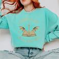 A Book A Day Keeps Reality Away Reading Escape Quote Comfort Colors Sweatshirt Butter