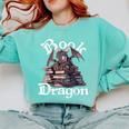 Book Dragon Book Lover Bookworm Book Reader Librarian Comfort Colors Sweatshirt Butter