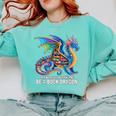 Be a Book Dragon Reading Comfort Colors Sweatshirt Butter