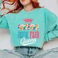 Book Fair Queen Comfort Colors Sweatshirt Butter