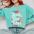 Book Fair Vibes Groovy 70s Retro School Librarian Comfort Colors Sweatshirt Butter Book Fair Vibes Groovy 70s Retro School Librarian Comfort Colors Sweatshirt Butter