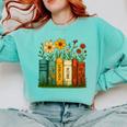 Book Flower 8647 Foxtrots Deltas Tangos Comfort Colors Sweatshirt Butter Book Flower 8647 Foxtrots Deltas Tangos Comfort Colors Sweatshirt Butter