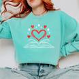 Book Heart Read Book Reading Librarian Men Women Kids Comfort Colors Sweatshirt Butter Book Heart Read Book Reading Librarian Men Women Kids Comfort Colors Sweatshirt Butter