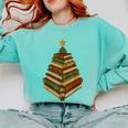 Book Lover Christmas Graphic For Librarians Comfort Colors Sweatshirt Butter Book Lover Christmas Graphic For Librarians Comfort Colors Sweatshirt Butter