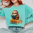 Book Lover Sloth Reading Bookish Library Read Books Be Kind Comfort Colors Sweatshirt Butter Book Lover Sloth Reading Bookish Library Read Books Be Kind Comfort Colors Sweatshirt Butter
