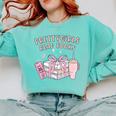 Book Lover's Pretty Girl's Read Books Comfort Colors Sweatshirt Butter