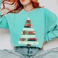 Book Merry Little Christmas Tree Holiday Comfort Colors Sweatshirt Butter Book Merry Little Christmas Tree Holiday Comfort Colors Sweatshirt Butter
