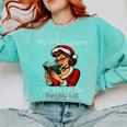 My Book Preference Has Me On The Naughty List Christmas Xmas Comfort Colors Sweatshirt Butter