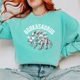 Book T-Rex Dino Bookworm Reading Book Dinosaur Comfort Colors Sweatshirt Butter Book T-Rex Dino Bookworm Reading Book Dinosaur Comfort Colors Sweatshirt Butter