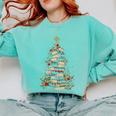 All Booked For Christmas Book Comfort Colors Sweatshirt Butter All Booked For Christmas Book Comfort Colors Sweatshirt Butter