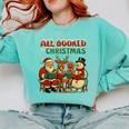 All Booked For Christmas Book Lover Comfort Colors Sweatshirt Butter