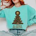 All Booked For Christmas Book Tree Book Lover Teacher Comfort Colors Sweatshirt Butter All Booked For Christmas Book Tree Book Lover Teacher Comfort Colors Sweatshirt Butter