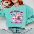 All Booked For Valentines Book Reading Coquette Bow Comfort Colors Sweatshirt Butter