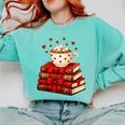 All Booked For Valentine’s Day Reading Teacher Comfort Colors Sweatshirt Butter All Booked For Valentine’s Day Reading Teacher Comfort Colors Sweatshirt Butter