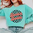 Bookish Baddie Retro Aesthetic Typography Comfort Colors Sweatshirt Butter Bookish Baddie Retro Aesthetic Typography Comfort Colors Sweatshirt Butter