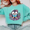 Bookish Penguin Heart A Readers Love Penguins Comfort Colors Sweatshirt Butter Bookish Penguin Heart A Readers Love Penguins Comfort Colors Sweatshirt Butter