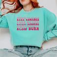 Bookish Romance Tropes Book Club Reader Spicy Book Lover Comfort Colors Sweatshirt Butter