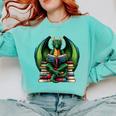 Books Dragon Reading Book Comfort Colors Sweatshirt Butter
