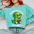 Books Never Go Extinct Reading Dinosaur Bookish Nerdy Comfort Colors Sweatshirt Butter Books Never Go Extinct Reading Dinosaur Bookish Nerdy Comfort Colors Sweatshirt Butter
