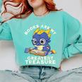 Books Are My Greatest Treasure Kawaii Dragon Reading Books Comfort Colors Sweatshirt Butter