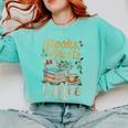 Books Plants And Coffee Growing Plant Gardening Planting Comfort Colors Sweatshirt Butter