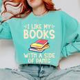 I Like My Books With a Side Of Panic Thriller Comfort Colors Sweatshirt Butter I Like My Books With a Side Of Panic Thriller Comfort Colors Sweatshirt Butter