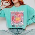 I Like My Books Spicy And My Coffee Icy Librarian Comfort Colors Sweatshirt Butter