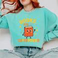 Books Are My Superpower Cute Reading Lover Comfort Colors Sweatshirt Butter