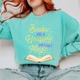 Books Are A Uniquely Portable Magic Reading Bookworm Comfort Colors Sweatshirt Butter