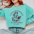 Books A Well-Read Woman Is A Dangerous Creature Women Premium Tri-Blend Comfort Colors Sweatshirt Butter Books A Well-Read Woman Is A Dangerous Creature Women Premium Tri-Blend Comfort Colors Sweatshirt Butter